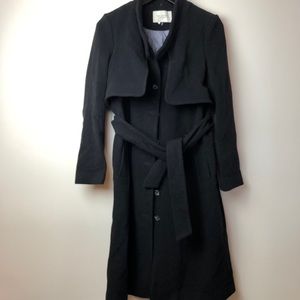 Halston heritage black coat
